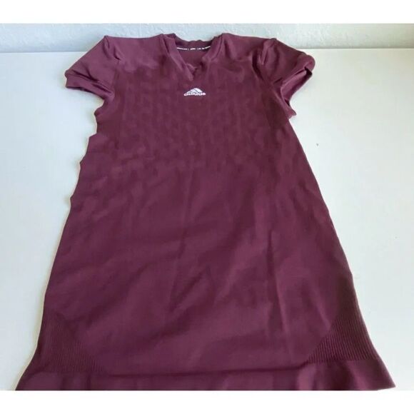 Adidas Techfit Primeknit Football Jersey Men’s Size 2XL Maroon Compression Fit - Picture 1 of 8